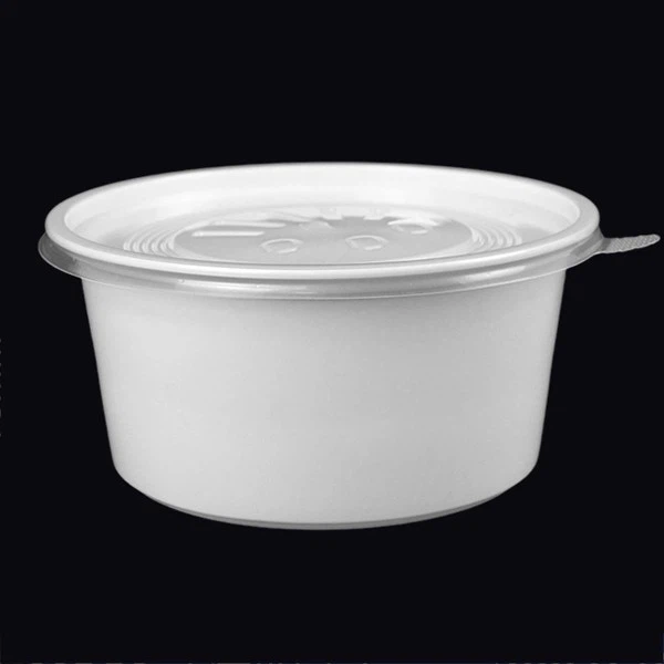 Milk White Bowl Takeaway Packaged Meal Container
