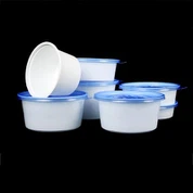 Caixa de dinar circular de doble capa d'un sol ús Caixa d'embalatge de fideus